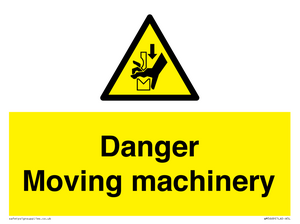Danger moving machinery